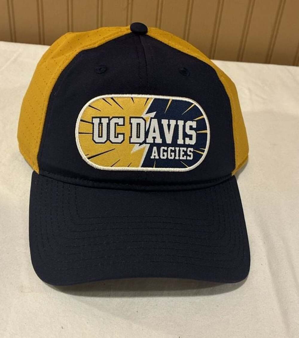 The Game UC Davis Aggies Navy and Old Gold Strapback Hat